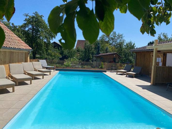 Gîte pour 6 personnes, avec Terrasse ainsi que Jardin et Piscine dans Diebolsheim
