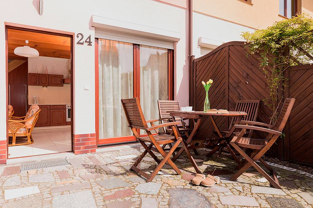 Reihenhaus Kusiak in Łukęcin, Polnische Ostsee