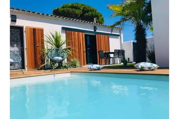 Cottage pour 4 personnes, avec jardin dans Plage des Sables-Vignier
