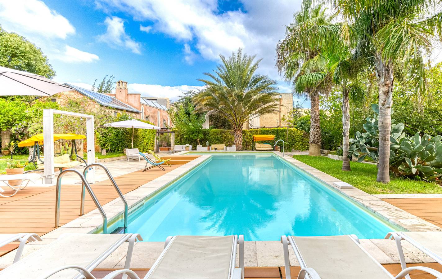 Ferienhaus mit Pool und mediterranem Park (B) in Patù, Golf von Tarent