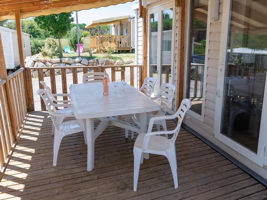 Flower Camping Provence Vallée - Mobilhome 6 personas - Mh3 Confort Familiar + (Aire Acondicionado) in Manosque, Parque natural regional del Luberon
