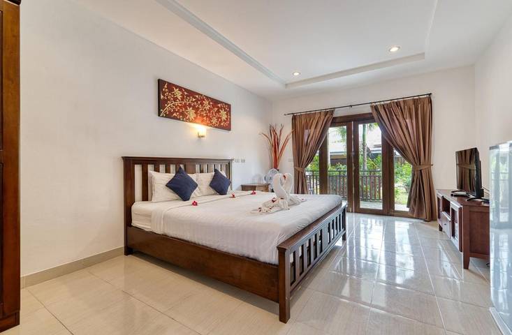 Appartement de vacances pour 3 personnes, avec jardin