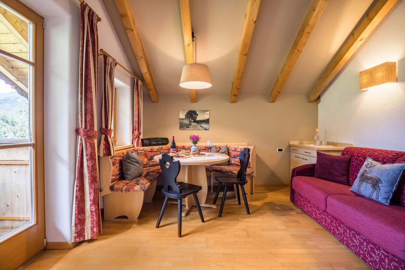 Ganze Wohnung, Ferienwohnung "Oberplunerhof - Fewo Gitschberg" mit Wlan und Balkon in Getzenberg, Kiens