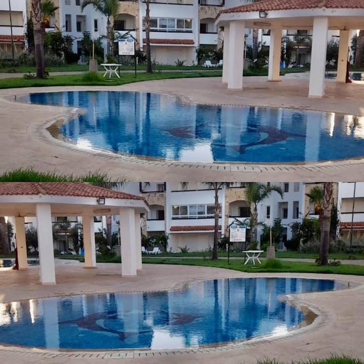 Ferienwohnung für 3 Personen, mit Pool und Garten sowie Terrasse und Ausblick - 1