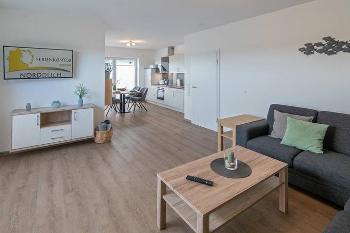 Ferienwohnung für 3 Personen, mit Sauna und Terrasse in Norddeich