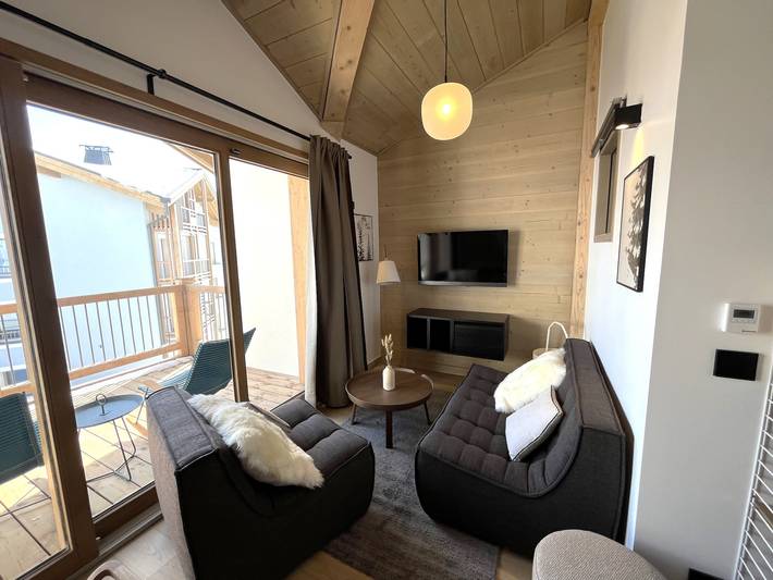 Location de vacances pour 4 personnes, avec piscine ainsi que sauna et balcon à Huez