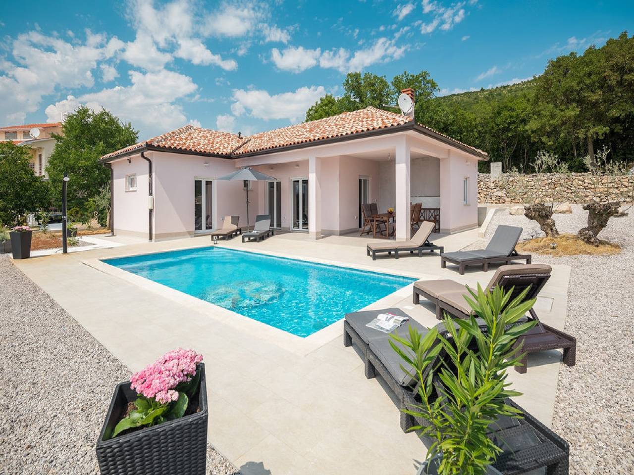 Villa für 6 Personen mit Meerblick in Raša, Ostküste Istrien