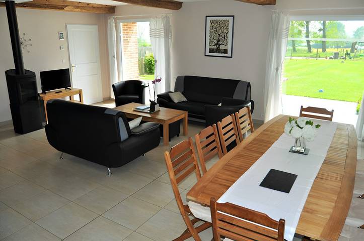 Gîte pour 8 personnes, avec jardin et terrasse en Seine-Maritime