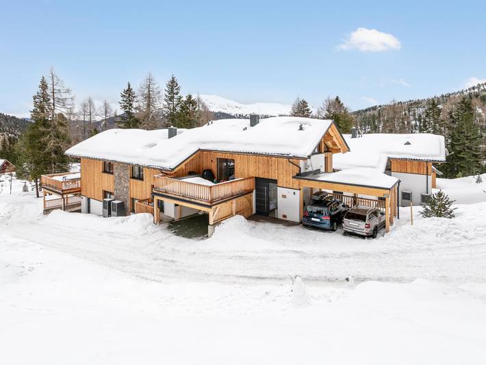Chalet für 10 Personen, mit Balkon und Balkon/Terrasse sowie Terrasse und Garten an der Turracher Höhe