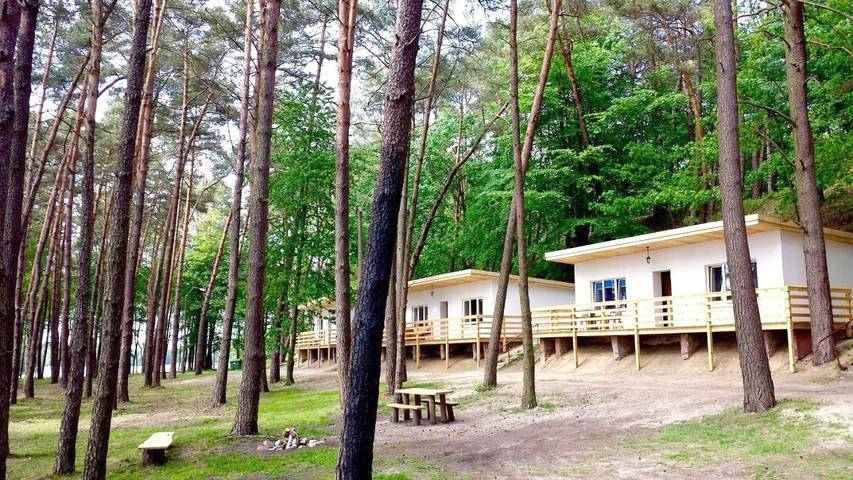 Ferienpark für 3 Personen, mit Garten und Seeblick sowie Ausblick, mit Haustier in Polen