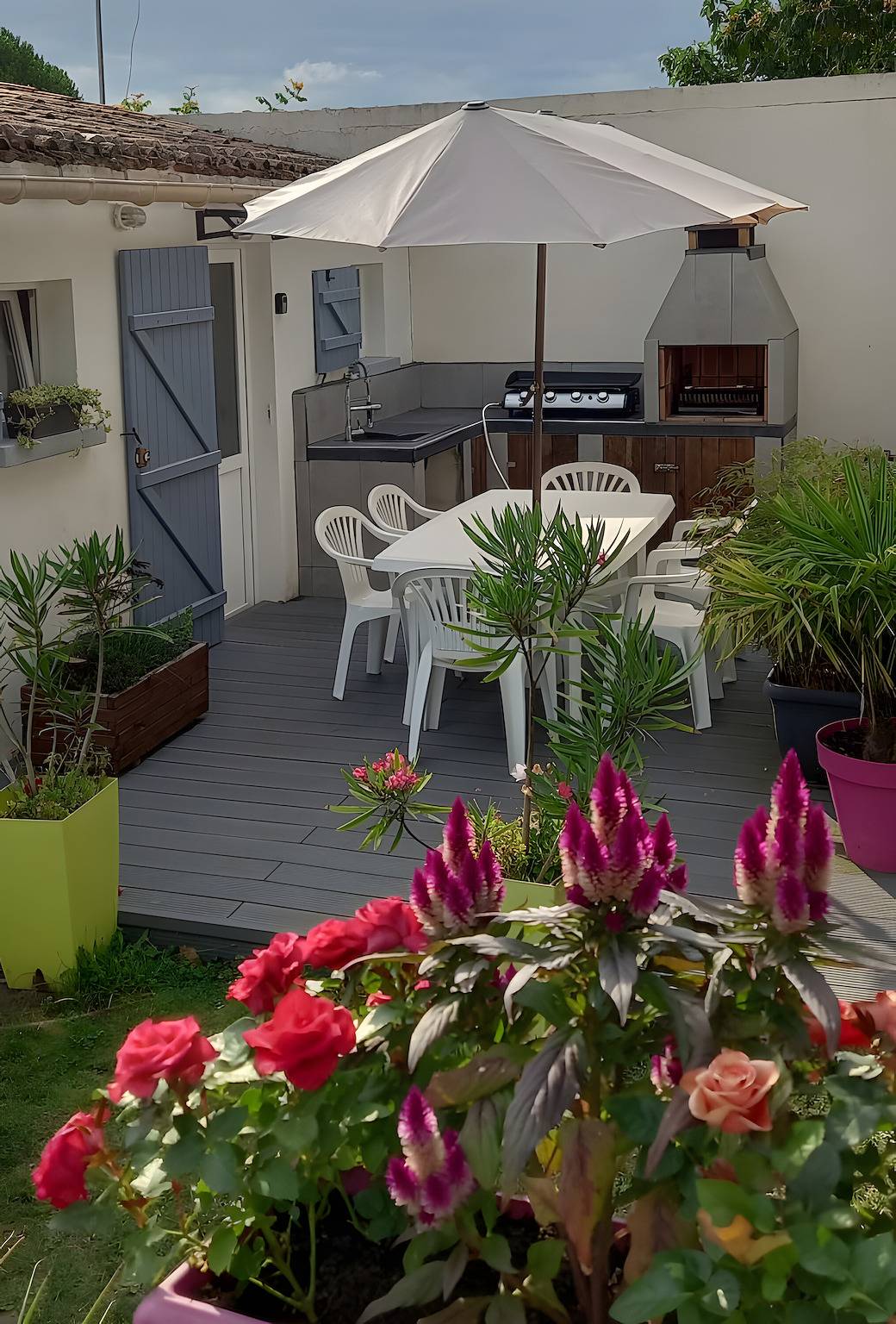 Mobilheim 'Studio Et Climatisé' mit privater Terrasse und privatem Garten in Dolus-d'Oléron, Côte de Beauté