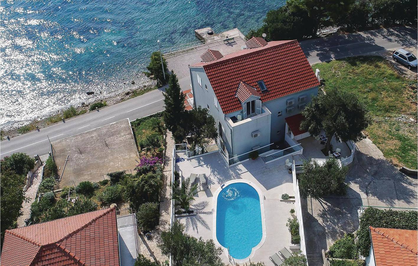 Vakantiehuis voor 20 personen met sauna in Kućište, Pelješac