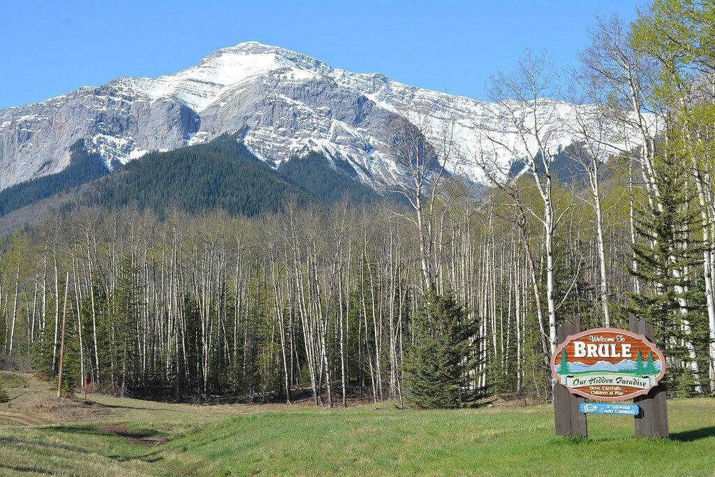 Bergflucht in Jasper Alberta Area in Jasper Nationalpark