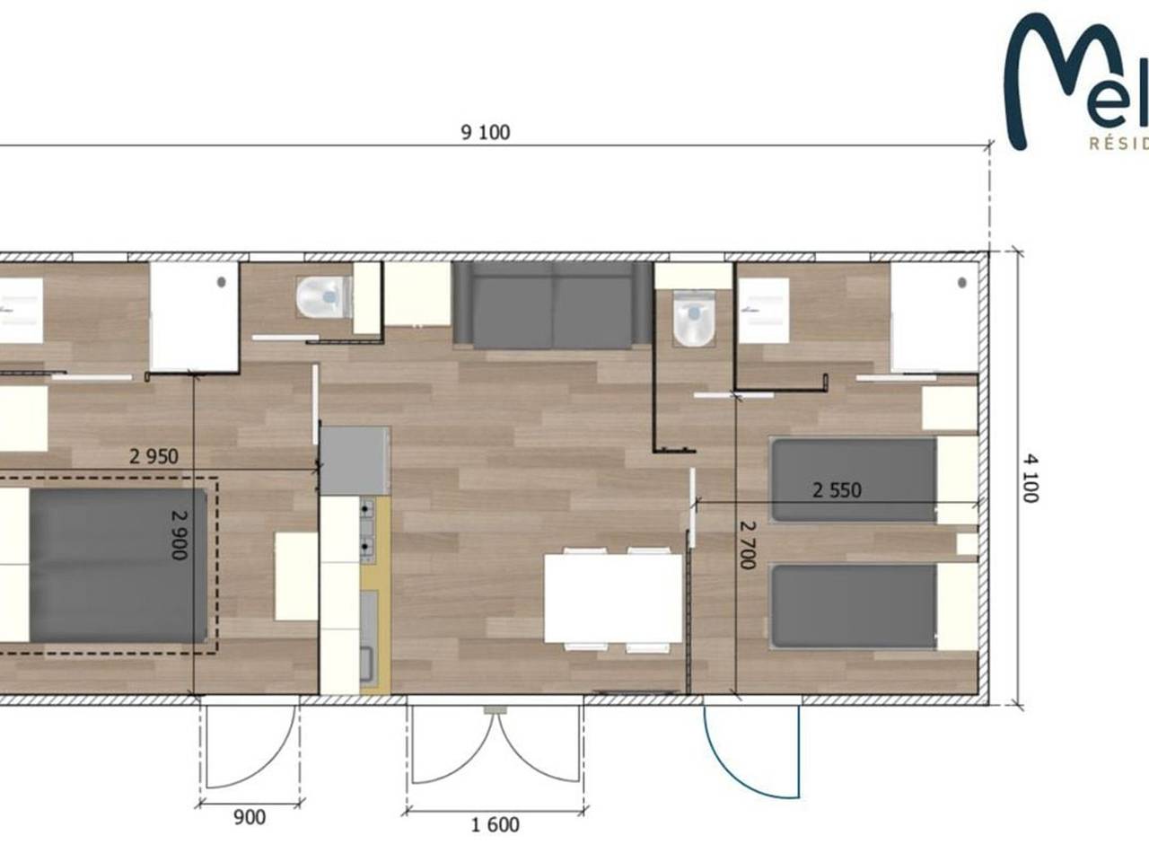 Komfort-Mobilheim für 4 Personen in Pamiers in Pamiers, Ariège