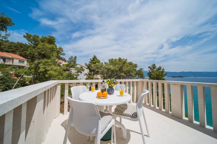 Ganze Wohnung, 3-Zimmer-Ferienwohnung am Strand Lumbarda, Korcula A-135-a in Lumbarda, Korcula