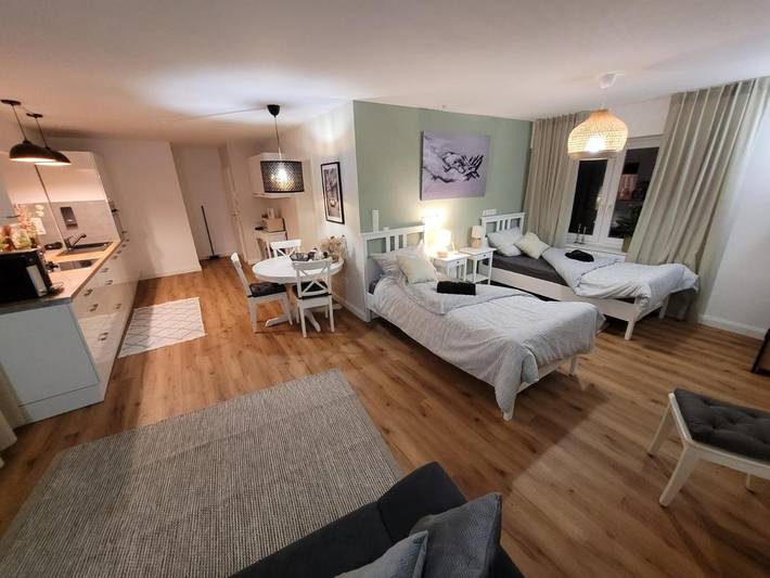 Ferienwohnung für 3 Personen, mit Balkon und Terrasse