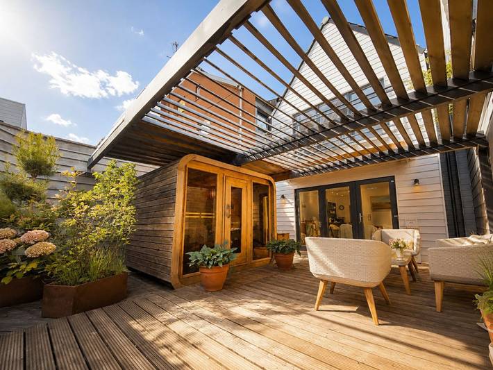 Ferienhaus für 6 Personen, mit Garten und Sauna, mit Haustier