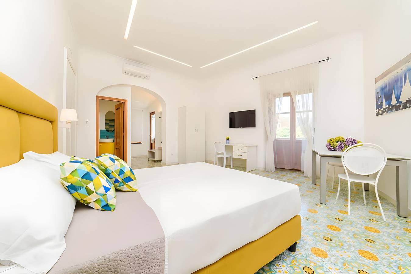 Habitación 'Positano Luxury' con balcón, Wi-Fi y aire acondicionado in Meta, Provincia de Nápoles
