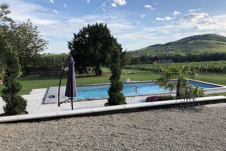 Maison de vacances pour 5 personnes, avec piscine ainsi que jardin et terrasse