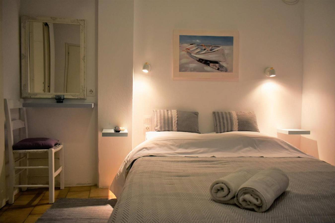 Einzimmer-Apartment Nr. 4 mit Meerblick, Wlan und Klimaanlage in Katapola, Amorgos