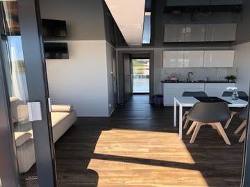 Hausboot für 4 Personen, mit Terrasse, mit Haustier in Ostseeküste Polen