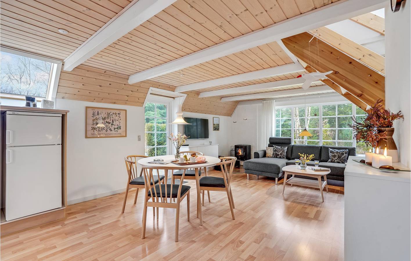 Ferienhaus für 4 Personen mit Terrasse in Skaven Strand, Ringkøbing Fjord