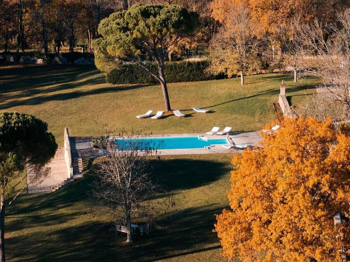 Location de vacances pour 2 personnes, avec jardin et vue ainsi que sauna et piscine à Campsegret - 4