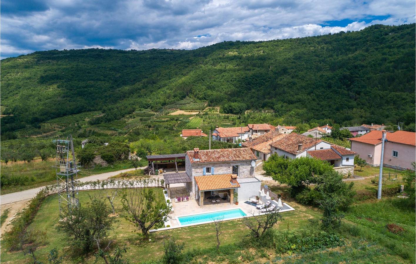 Vakantiehuis voor 4 personen met tuin in Općina Motovun, Centraal Istrië