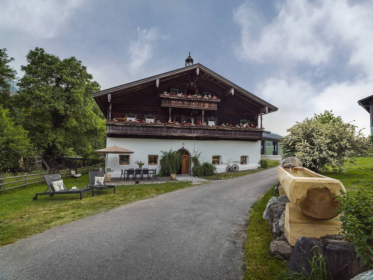 Chalet "Wolfbachgut" mit Bergblick und Sauna in Taxenbach, Ski Amadé