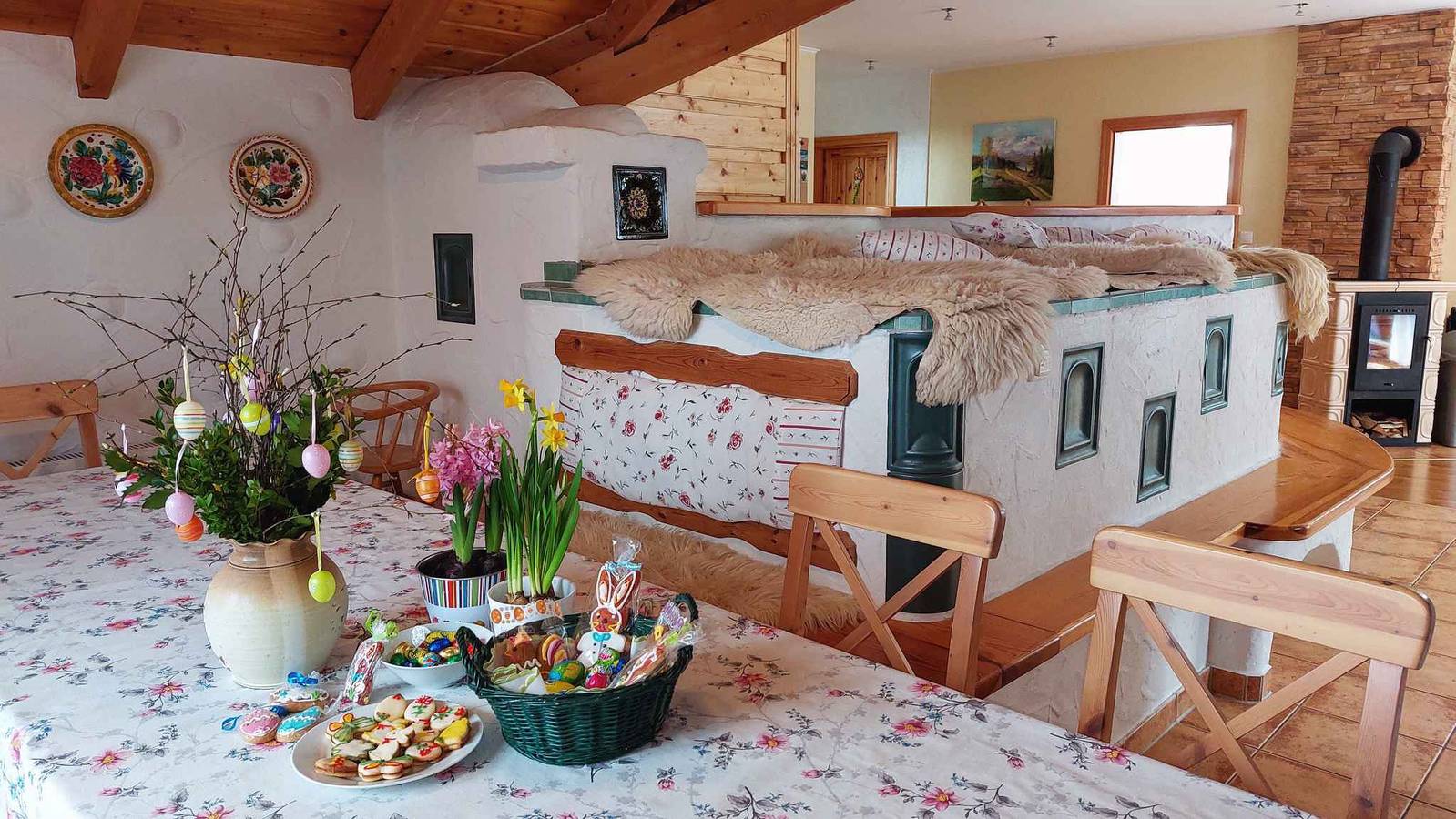 Ferienhaus mit Sauna und Außenpool  in Hroznětín, Erzgebirge (Tschechien)