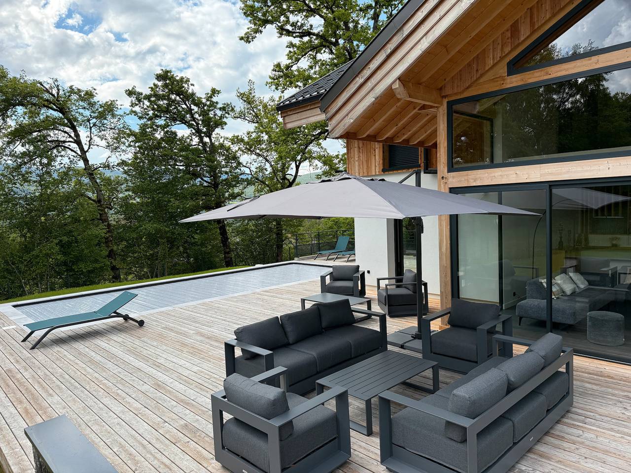 Chalet 'Rossanaz' avec vue sur la montagne, Wi-Fi et climatisation in La Motte-en-Bauges, Région de Chambéry