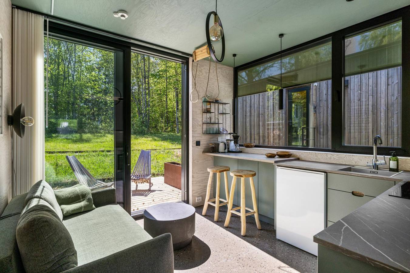 Mikrohuset Grønn - 20 min fra Osl - Kunsthage Sauna in Viken