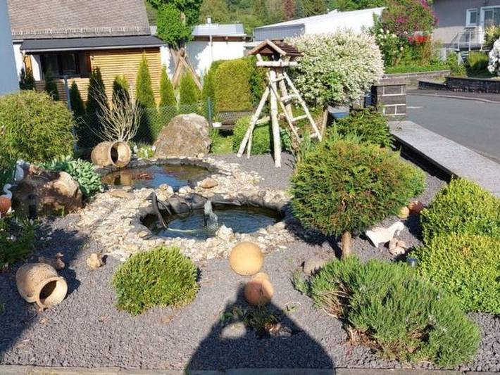 Ferienwohnung für 4 Personen, mit Garten und Pool in Naturpark Lahn-Dill-Bergland