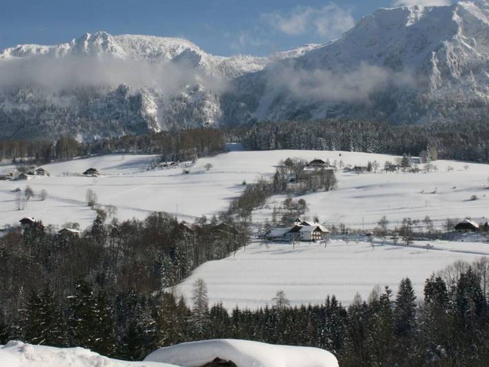 Ferienhaus für 4 Personen, mit Balkon und Garten sowie Seeblick in Steinbach am Attersee