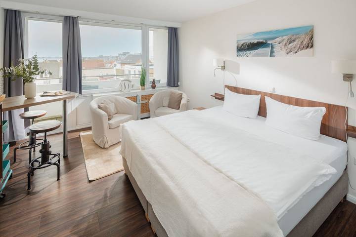Ferienwohnung mit Meerblick für 2 Personen, mit Balkon und Balkon/Terrasse