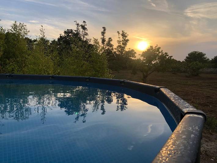 Maison de vacances pour 4 personnes, avec vue ainsi que jardin et piscine, animaux acceptés à Torre Saracena