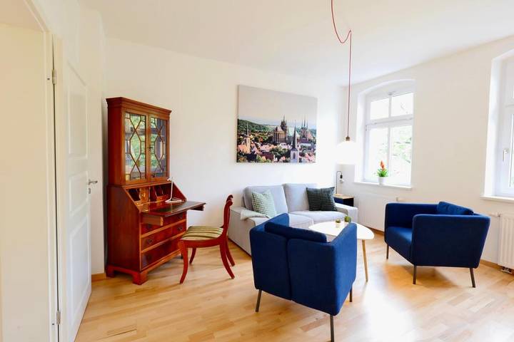 Ferienwohnung für 6 Personen, mit Balkon und Terrasse sowie Garten in Altstadt (Erfurt)