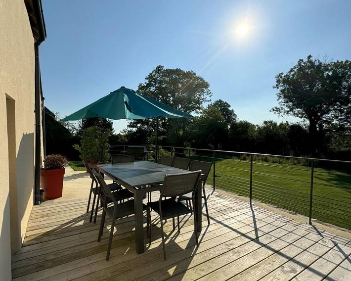 Maison de vacances pour 8 personnes, avec Terrasse ainsi que Jardin et Vue à Landrévarzec