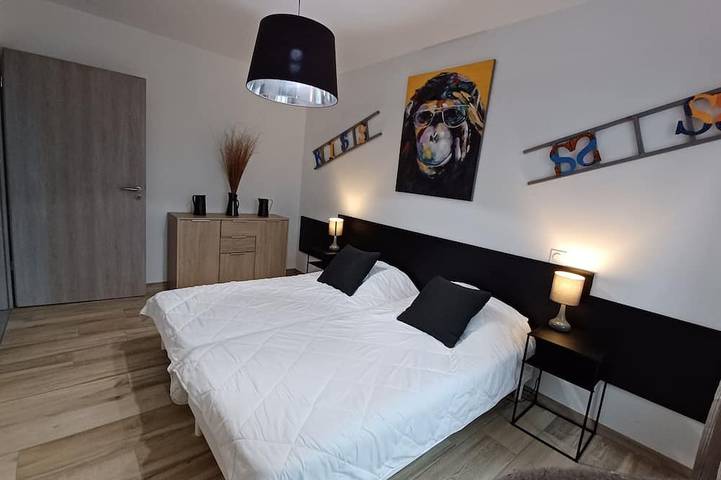 Apartamento entero, L'Atelier Gerardmer. Accessible apartment, close to downtown. in Gérardmer, Parque natural regional de los Ballons des Vosges