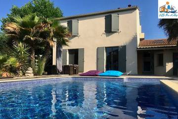 Gîte pour 6 personnes, avec jardin à Montbazin