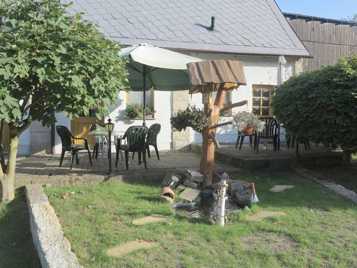 Ferienwohnung für 3 Personen, mit Terrasse und Garten in Pfaffendorf