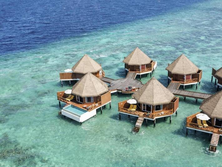 Station pour 2 personnes, avec jardin ainsi que vue et piscine dans Maldives - 4