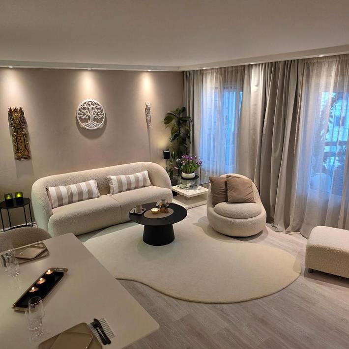 Ferienwohnung für 4 Personen, mit Balkon und Terrasse sowie Ausblick in Hamar
