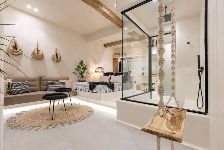 Chambre d’hôte pour 2 personnes, avec vue et balcon, adapté aux familles dans Naxos - 2