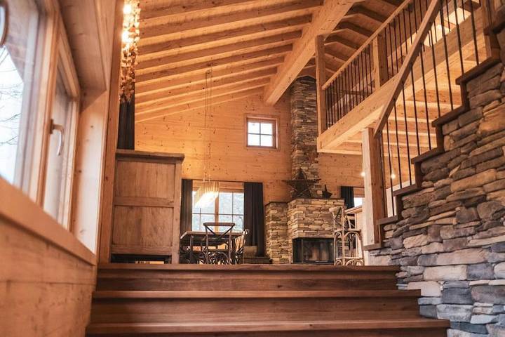 Maison de vacances pour 6 personnes, avec vue ainsi que jardin et sauna