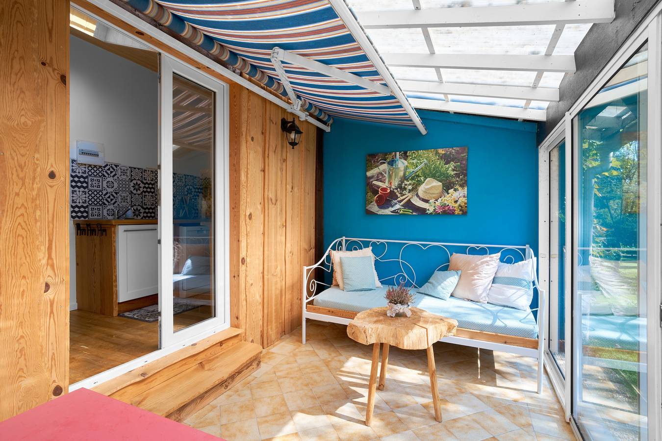 Cottage 'À L'envol' met privéterras en gezamenlijke tuin in Eyliac, Périgord Blanc