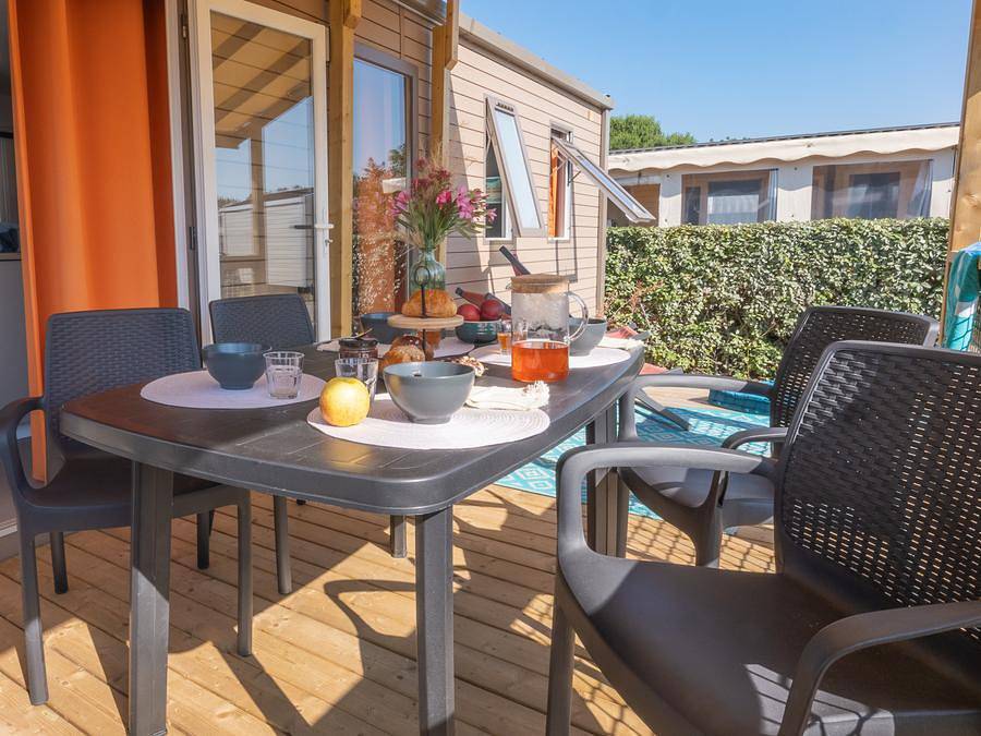 Camping Les Rouillères - Mobilheim 6 personen - Select Tv Lv Clim Plancha - 3 Schlafzimmer - 6 pers. in La Tranche-sur-Mer, Vendée