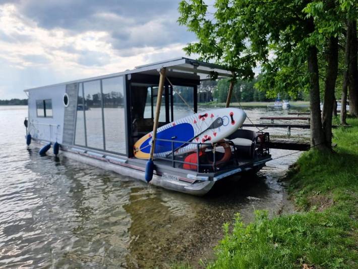 Boot für 7 Personen, mit Ausblick und Garten in den Masuren