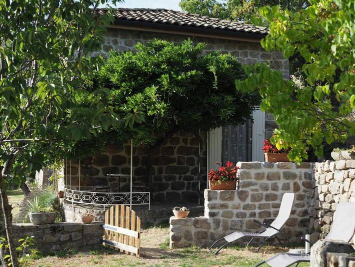Maison de vacances pour 2 personnes, avec Terrasse ainsi que Jardin et Vue