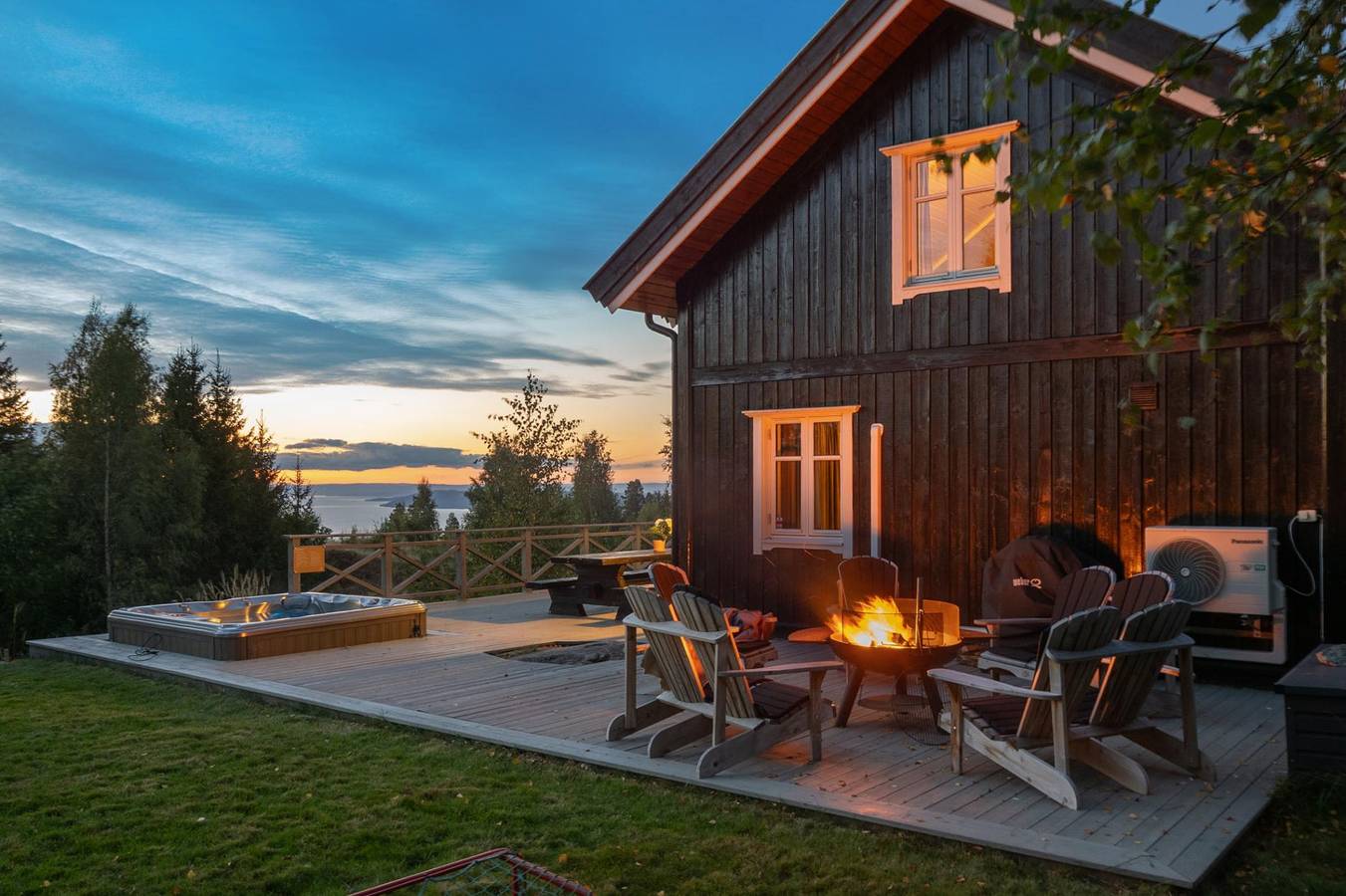 Ferienhaus für 9 Personen mit Sauna in Stange